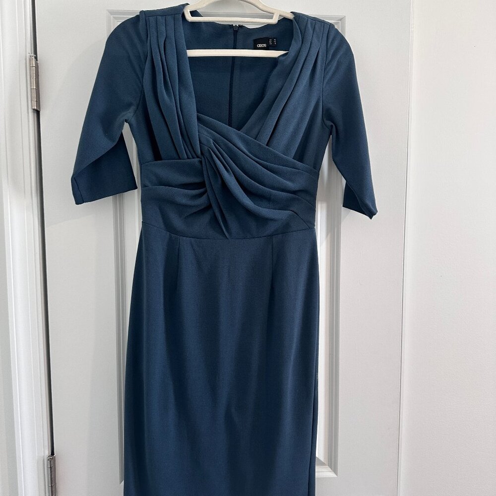 ASOS Blue Midi Dress: Size US 6